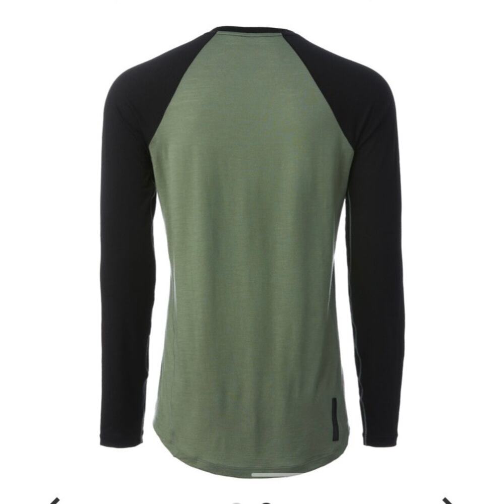 YETI Turq Mens Sz L Merino Blend Long-Sleeve Jersey Cycling Shirt Base Layer - Picture 2 of 16